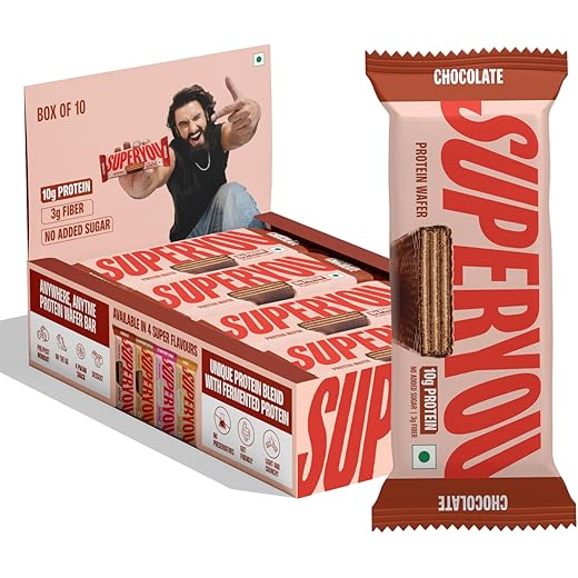 SuperYou Chocolate Protein Wafer Bars 10g