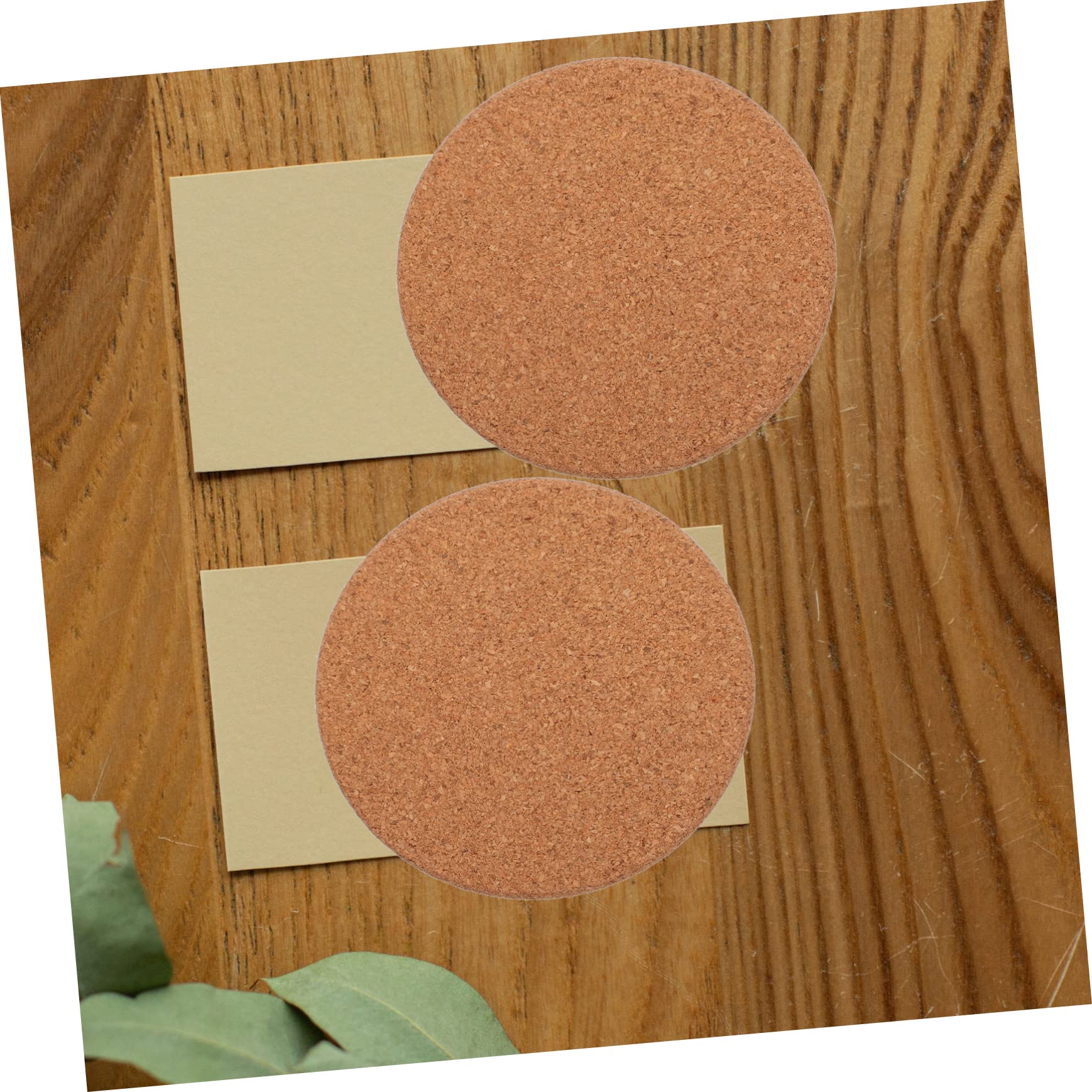 TOPBATHY Rond en Liège 30 Pièces sous-Verres Isolants Dessous De Verre en Liège Dessous De Verre Rond sous- en sous-Verres Résistants à La Chaleur Sets De Table en Bambou