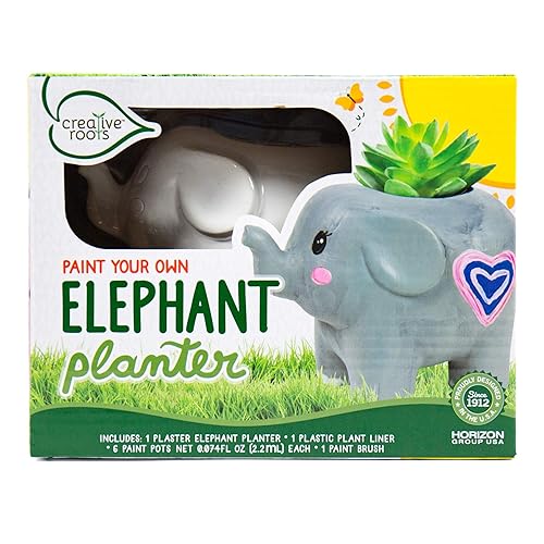 Creative Roots Paint Your Own Elephant Planter by Horizon Group