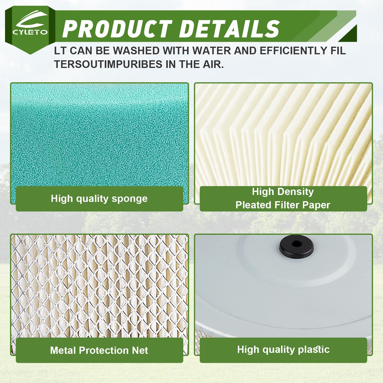 Amazon.com: 263-32610-a1 Air Filter For Robin 263-32610-01 EH65