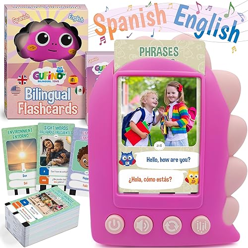 Miniatura 16 de Tarjetas didácticas en español para niños Tarjetas bilingües parlantes con audio Tarjetas de aprendizaje de inglés Juguete interactivo