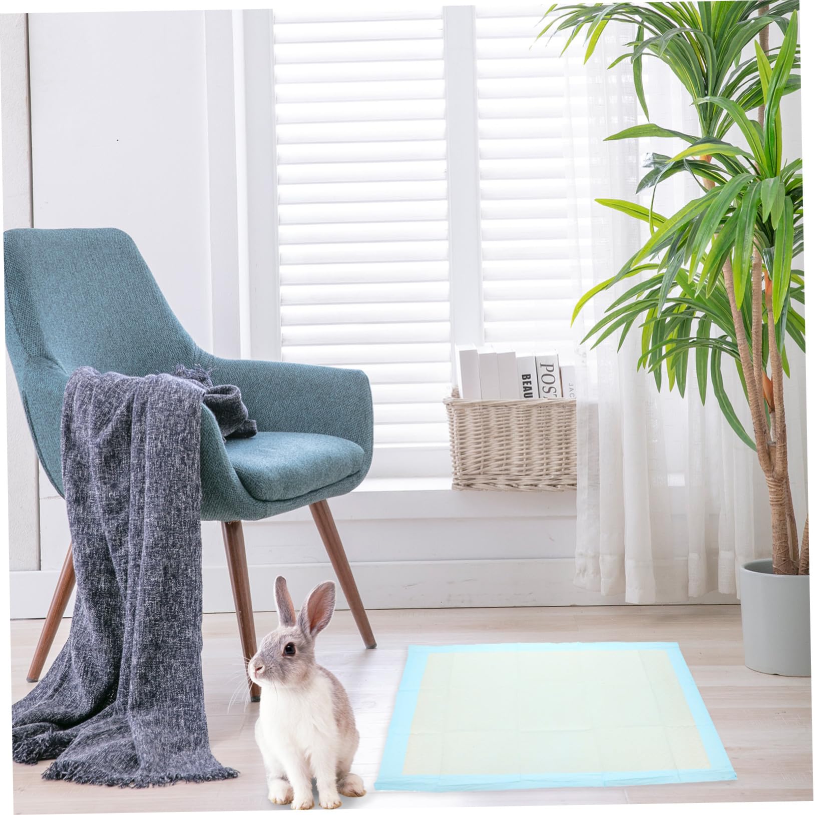 GALPADA 50 Pezzi Tappetini Igienici Assorbenti per Cani e Conigli Tappeto Addestramento Animali Domestici Super Assorbente per Cuccioli e Piccoli Pet Uso Singolo per Viaggi e Casa