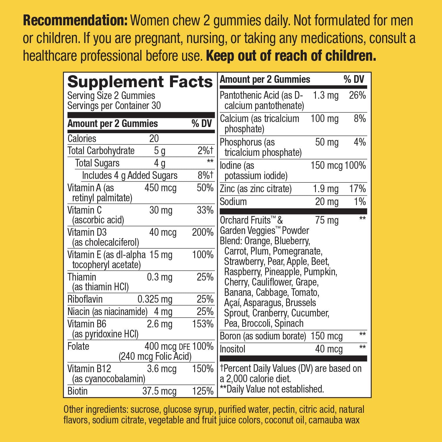 Nature's Way Alive! Women's Complete Multi Vitamin Gummy, 60 Gummies, Pack of 2