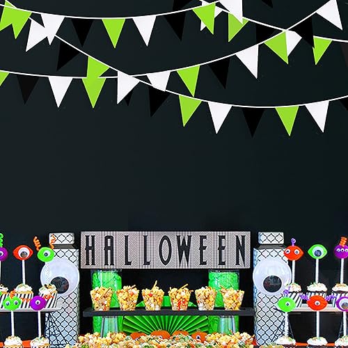 Miniatura 3 de Pancarta decorativa de tela triangular, banderines para graduación, cumpleaños, boda, juegos, fútbol, fiesta de Halloween, jardín, al aire libre,