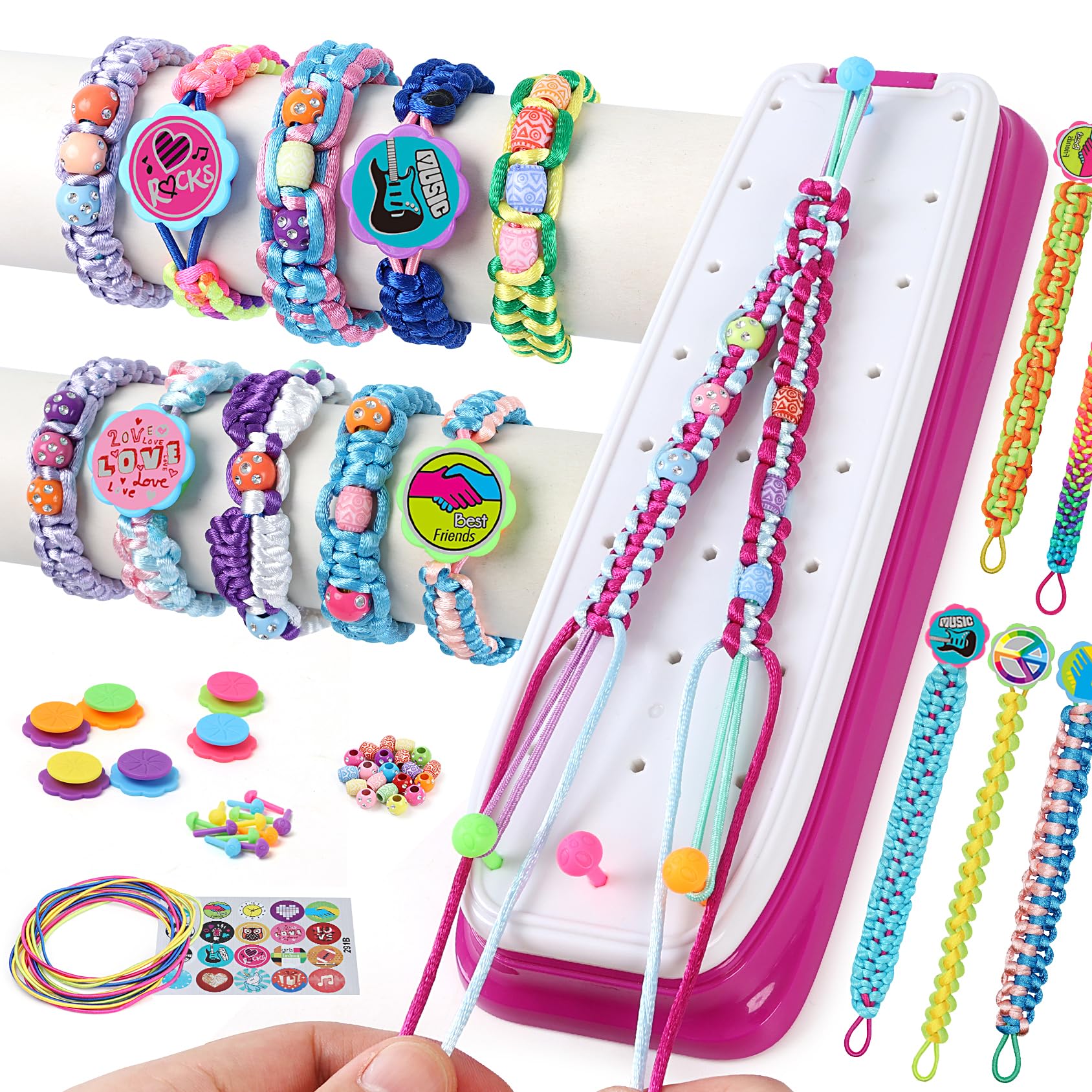 Amazon.com: IQKidz Friendship Bracelet Making Kit - Make Bracelets
