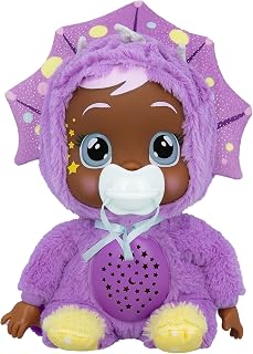 Cry Babies Goodnight Starry Sky Phoebe - 12" Sleepytime Baby Doll | Plays 5 Lullabies and Night Light Starry Sky Projection