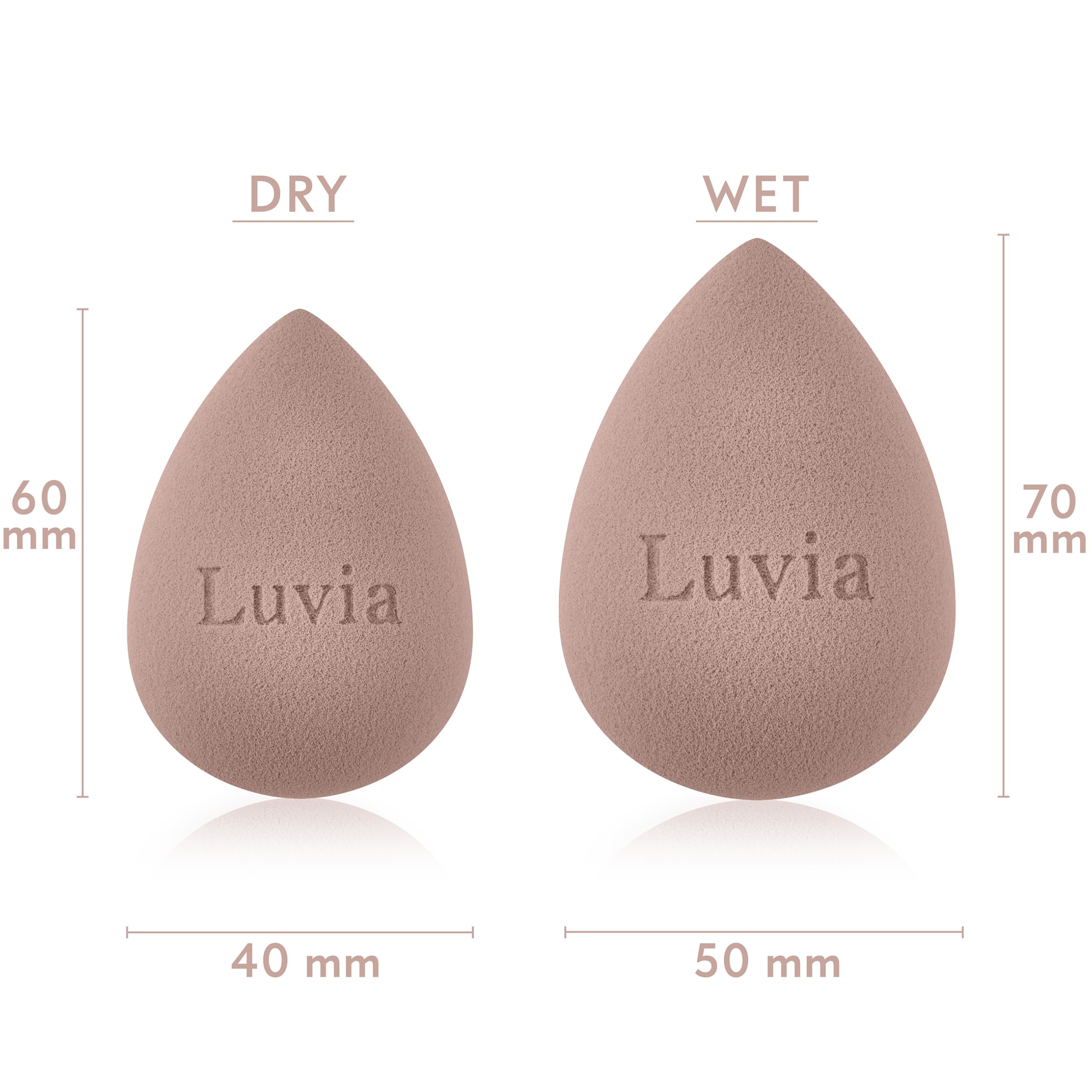 Luvia Ultimate Glam Kit – Set di pennelli da trucco vegano da 14 pezzi con Blender Sponge & Powder Puff per fondotinta, blush, illuminante e ombretto