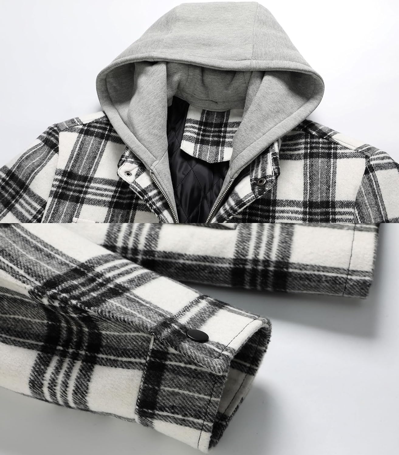 FTIMILD Jaqueta masculina de flanela com capuz, forro de ovelha, acolchoado, com capuz, xadrez, uso ao ar livre, casual em promoção! Veja a oferta e mais achadinhos de Jaquetas & Casacos 5 Hoje é o melhor dia para comprar FTIMILD Jaqueta masculina de flanela com capuz, forro de ovelha, acolchoado, com capuz, xadrez, uso ao ar livre, casual com aquele preço maroto! Promoção! Aproveite a oferta! 5