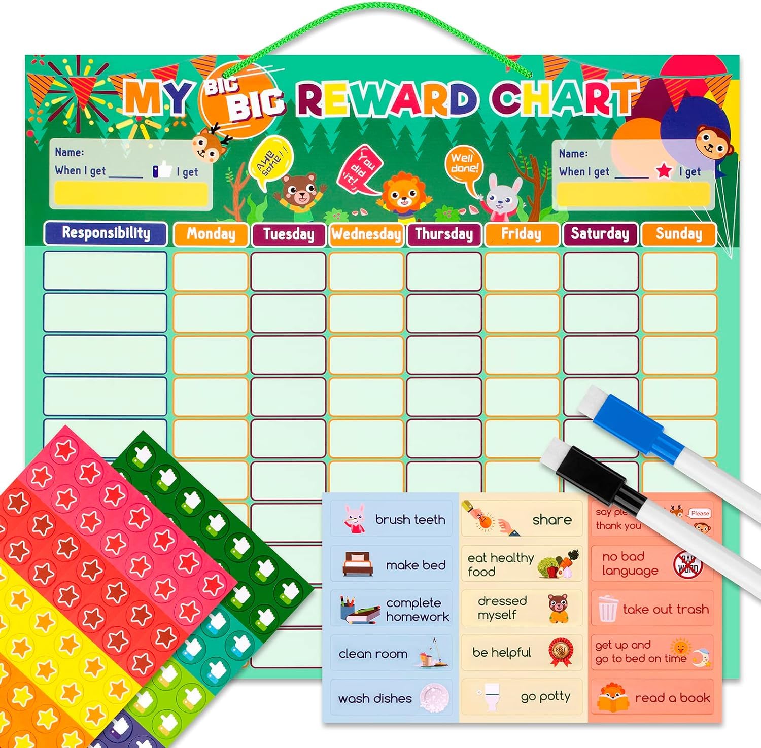 Buy SNAPTRON Reward Charts For Kids - Good Behaviour Magnetic Reward ...