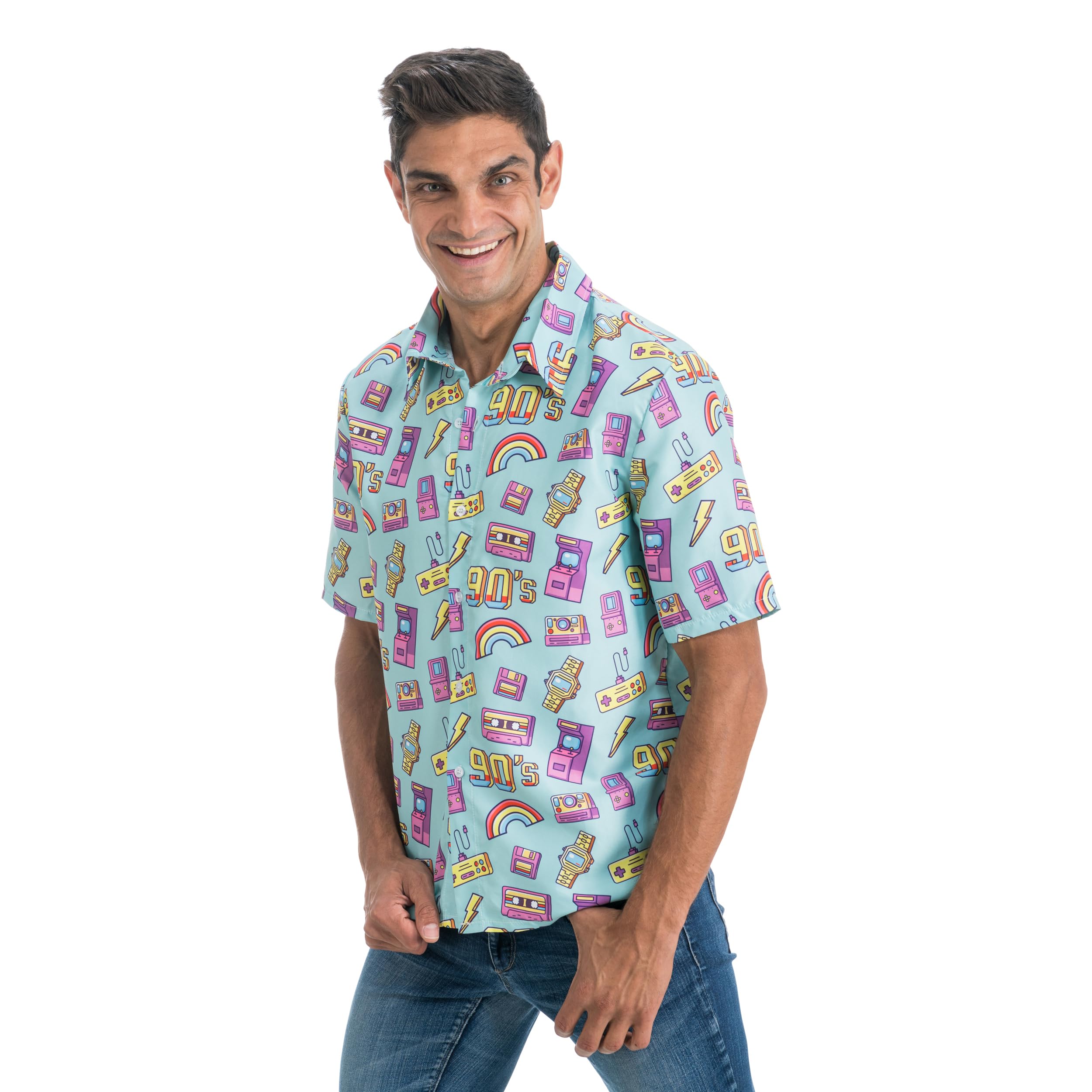 Chaks C4651XL Party Shirt, Blue, XL