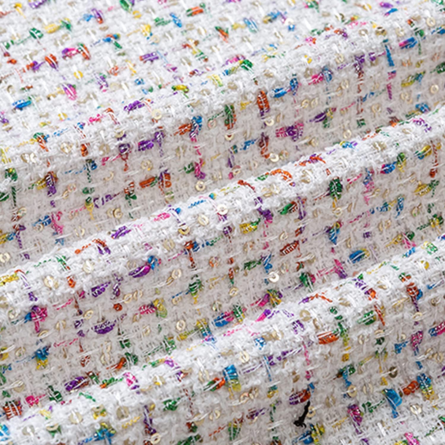 Amazon.co.jp: ツイード生地 カラフルなチェック柄織り生地