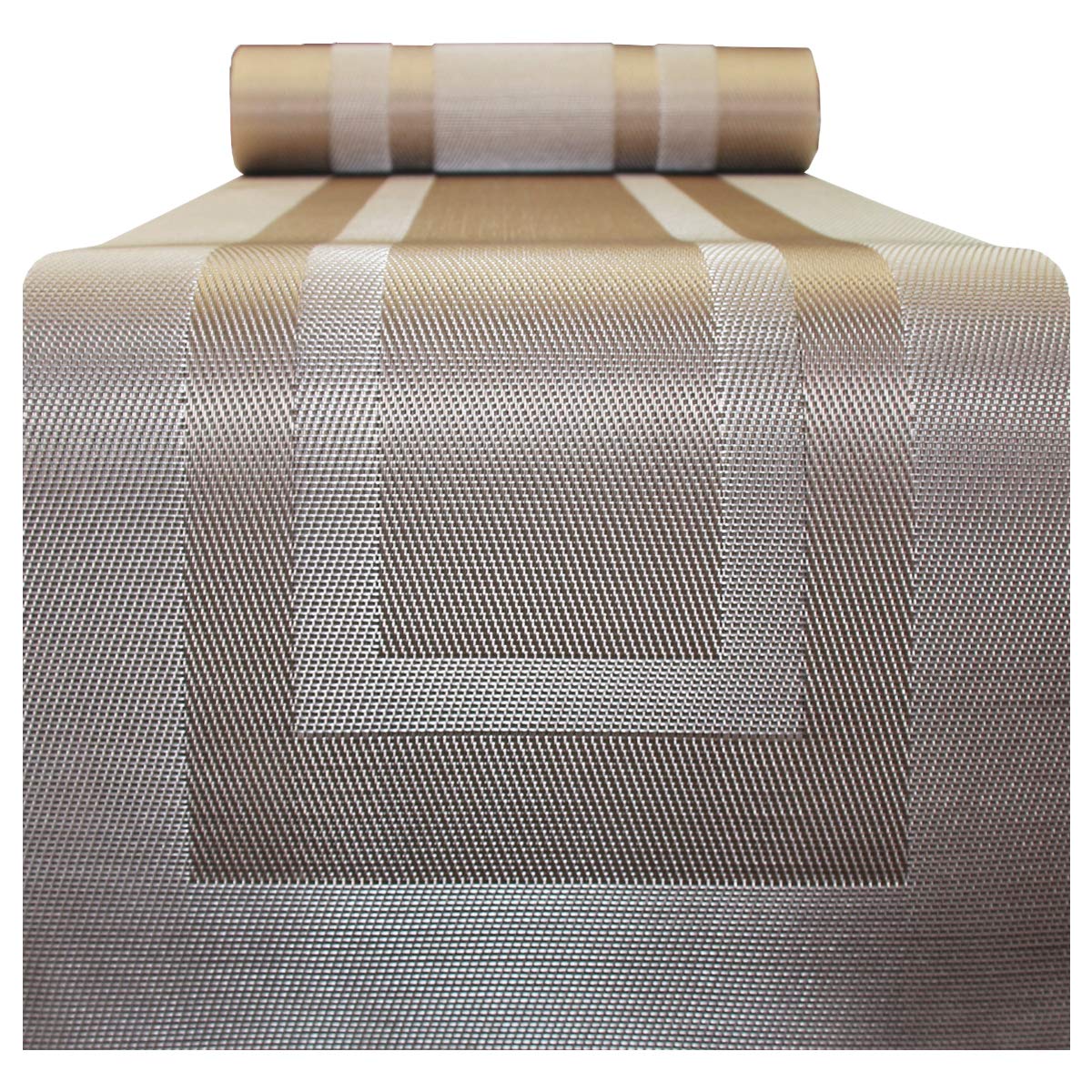 PIGCHCY Placemats,Durable Placemats for Dining Table,Washable Woven Vinyl Kitchen Placemats Set of 4 (Brown) — Amazon image 28