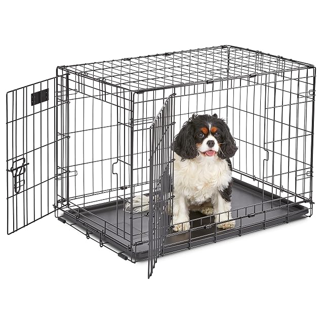 MidWest Homes for Pets iCrate modelo 1530 Jaula para perros recién óptimizada, con doble puerta