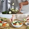 Kenwood Professional Slicer and Grater Apparatus AT340 - Kitchen Chef Accessory, 7 Stainless Steel Cutting Plates (Suitable for All Chef Kitchen Machines)