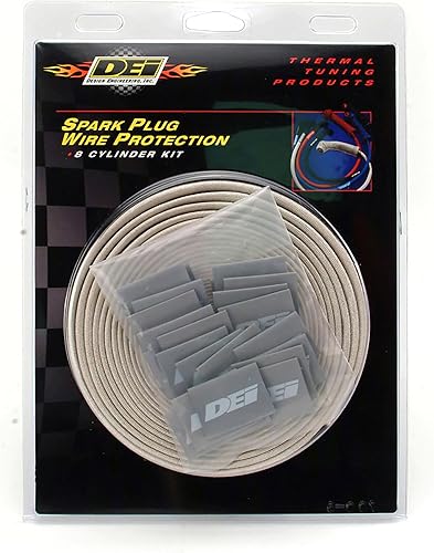 Miniatura 16 de Design Engineering 010611 Protect-A-Wire Kit de manguitos negros de 2 cilindros para cubrir y proteger los cables de bujías