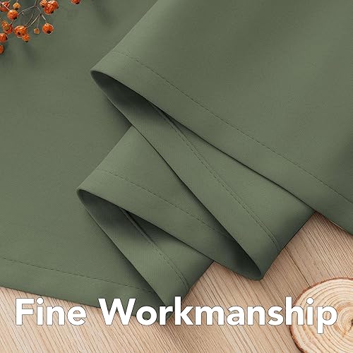 Miniatura 6 de H.VERSAILTEX - Cortinas opacas, aislamiento térmico, para oscurecer la habitación, con ojales, privacidad, paneles para ventana de dormitorio,