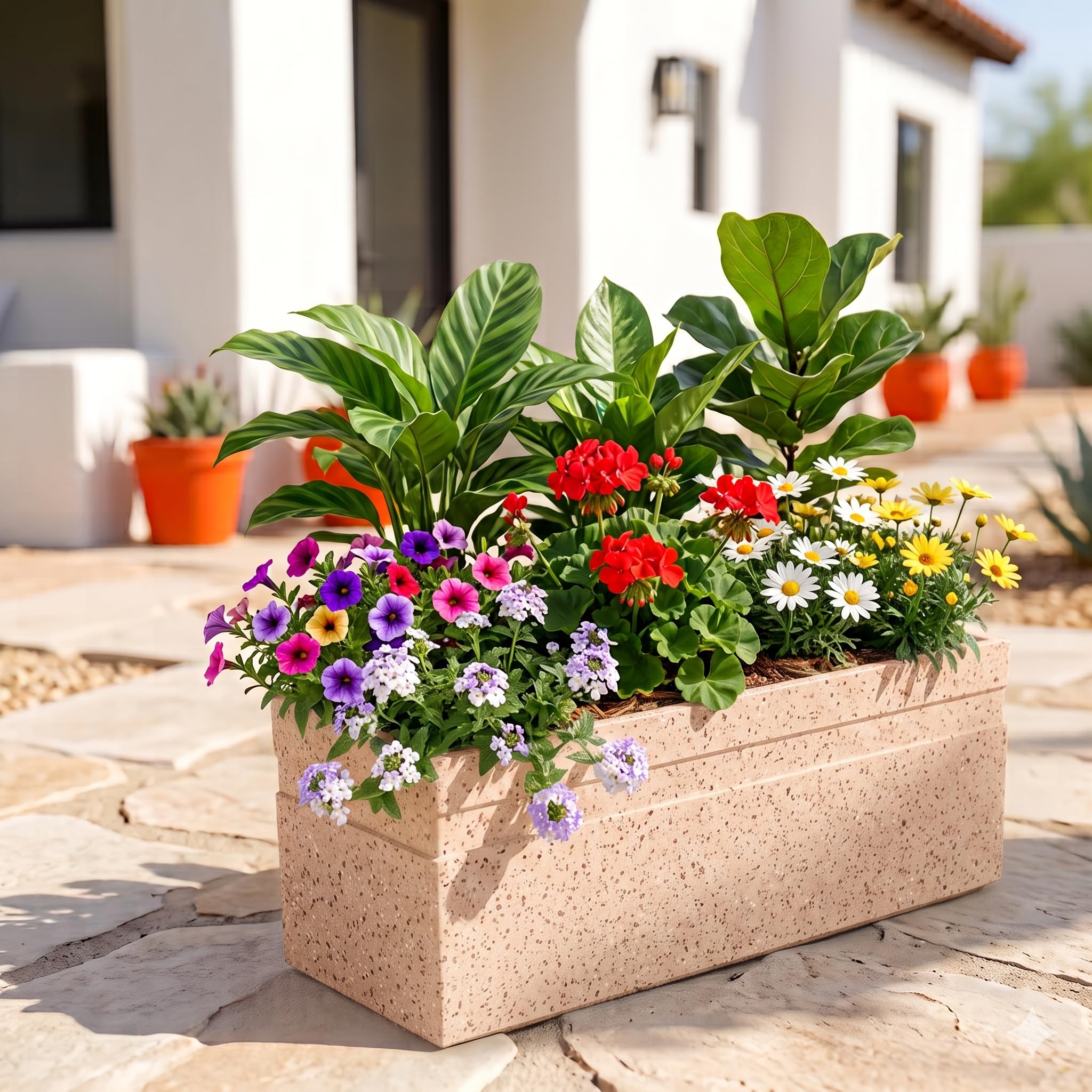 Italian Style Planter Pots - Durable & Lightweight -10 Italian Style Planter Pots - Durable & Lightweight -10