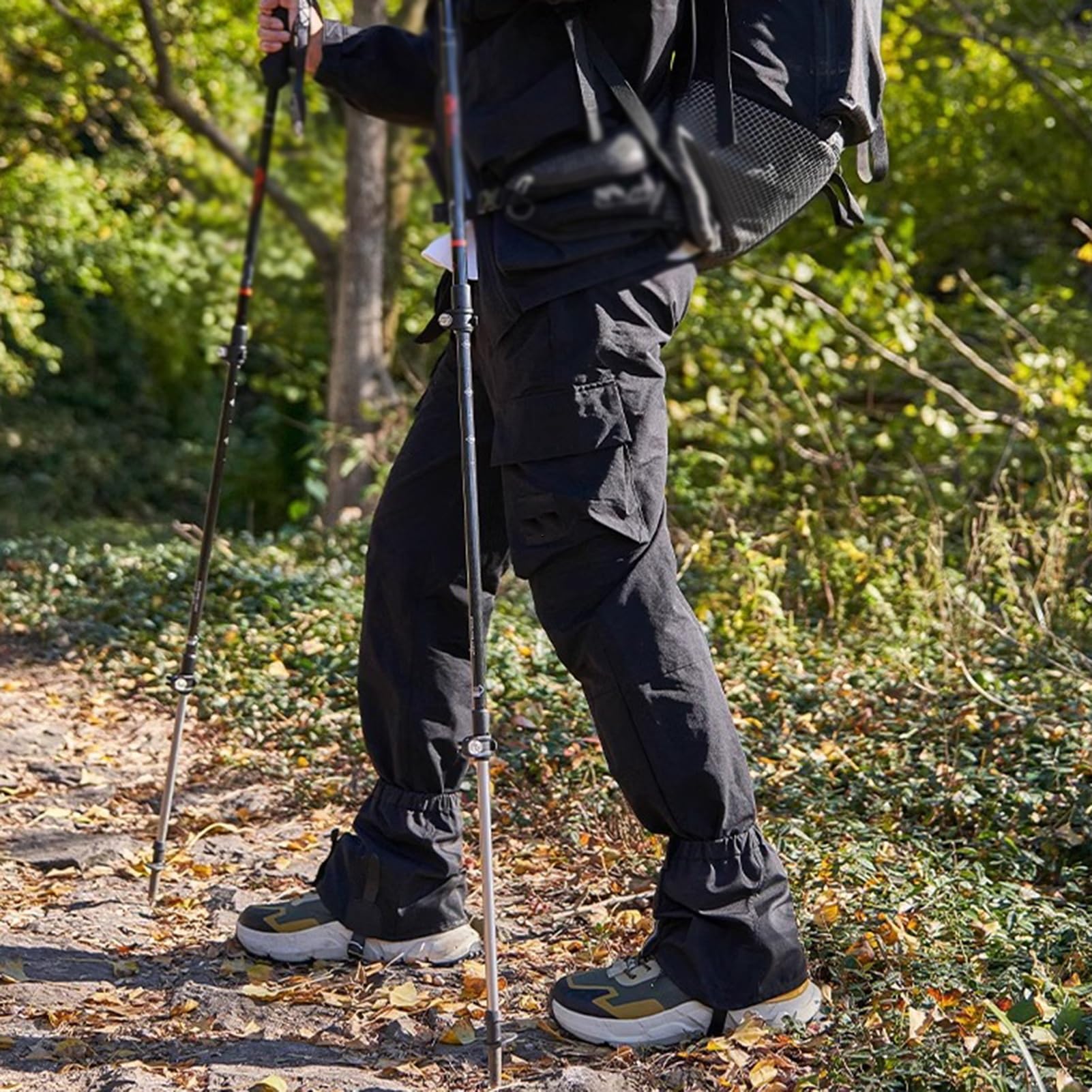 Ghette da Neve, Ghette Regolabili Stile Corto, for Escursioni all'aperto in Fango, Sabbia e Caccia alla Neve, Alpinismo o Sci, Unisex