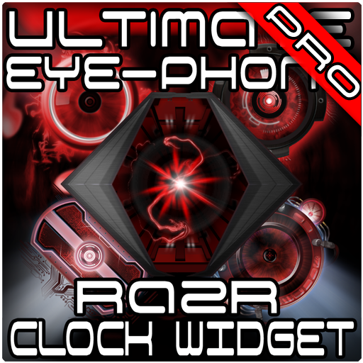 Ultimate RAZR Clock Widget + Wallpaper Pack