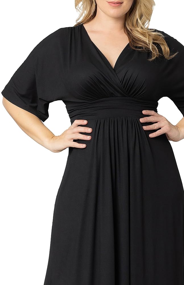 Kiyonna Women's Plus Size Vienna Maxi Dress | Long Casual