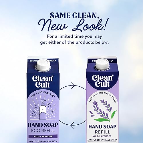 Miniatura 7 de Cleancult - Recambios de jabón líquido para manos - Lavanda silvestre - Hecho con aloe vera y aceite esencial de lavanda - Nutre e hidrata la piel