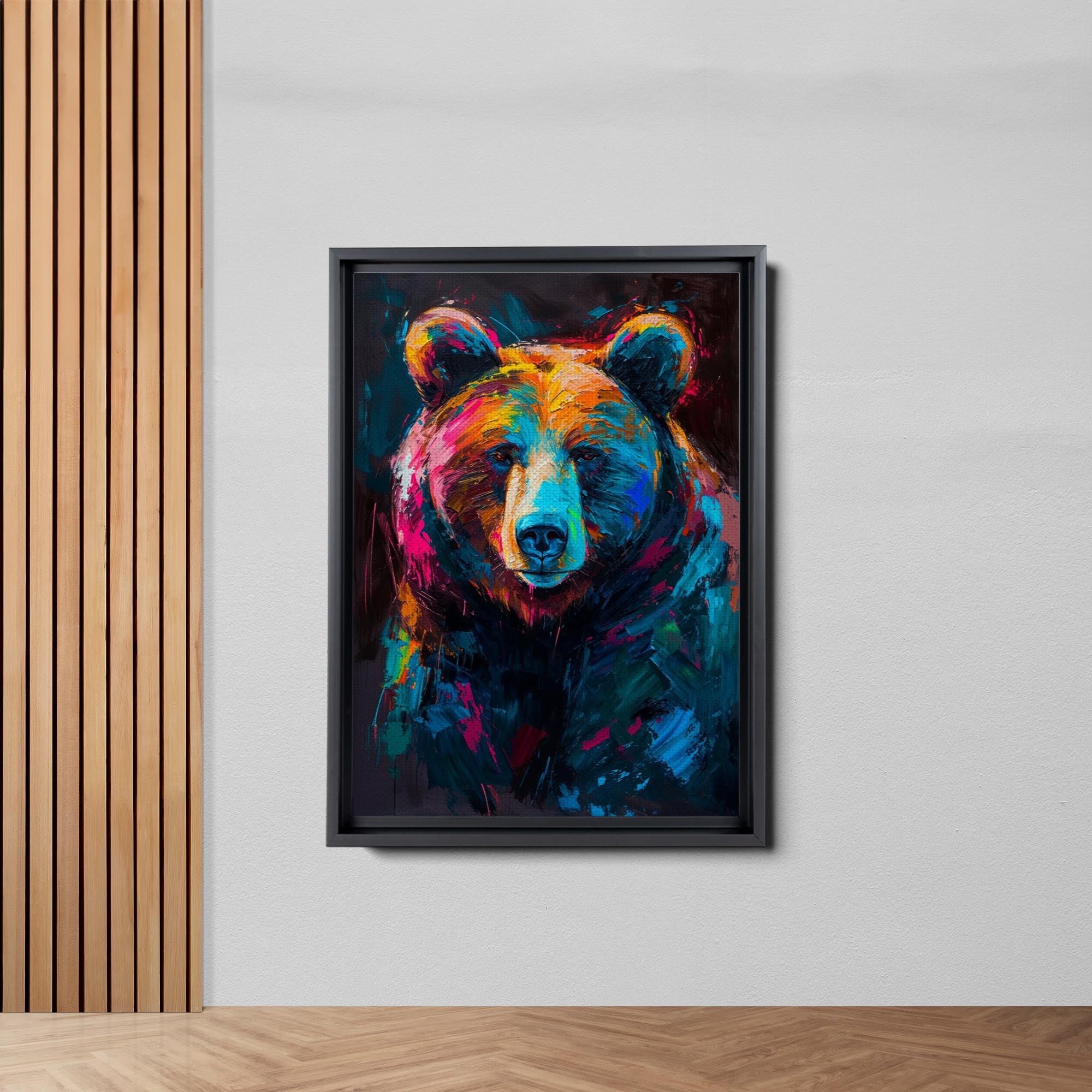 Amazon.com: Abstract Bear Art, Canvas Wall Art,Animal Wall Decor