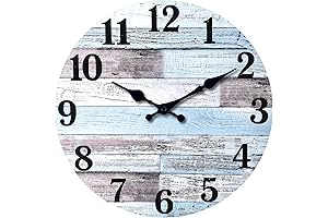 Coastal Wall Clock: Serene Ocean Hues for Timeless Elegance