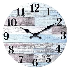 XNM Blue Wood Wall Clocks for Living Room Decor Farmhouse Wall Clocks Battery Operated 12 Inch XNM Blue Wood Wall Clocks for Living Room Decor Farmhouse Wall Clocks Battery Operated 12 Inch item