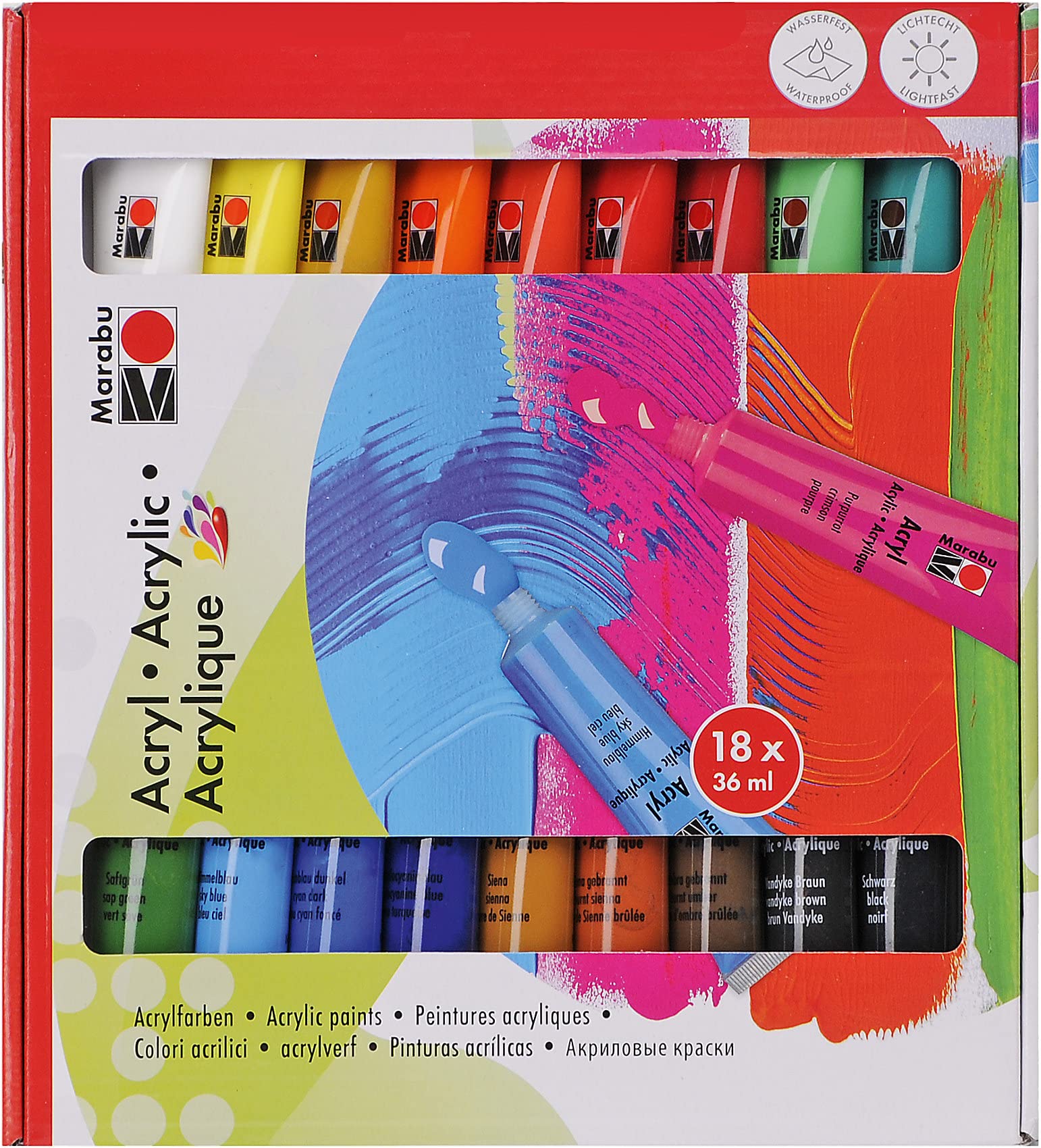 Marabu Colour Set, Acrylfarben