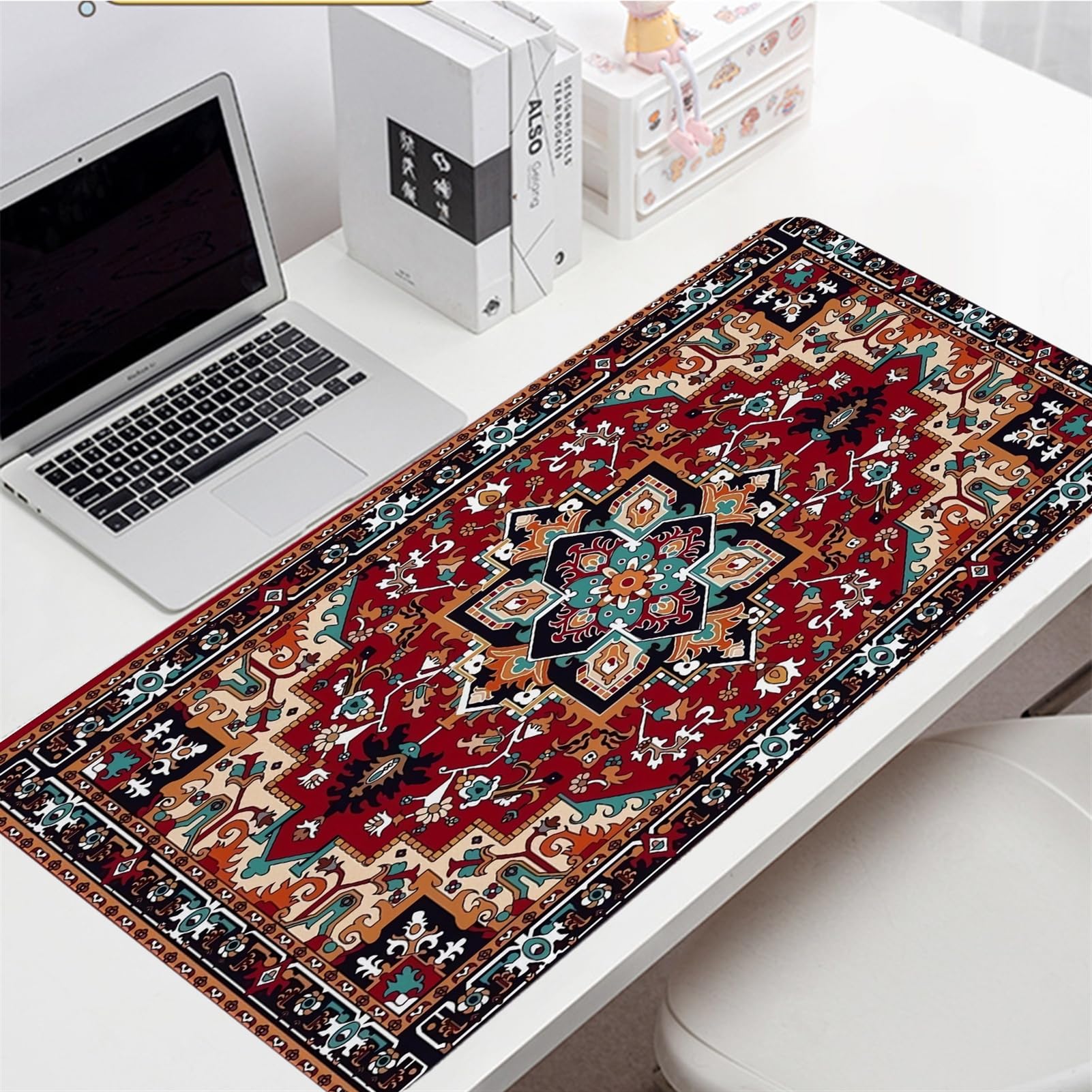 Desk Pad Large Non-Slip Table Protector Blotter Mat Waterproof Gaming Mousepad Computer Office Desktop Accessories Retro Writing Pad