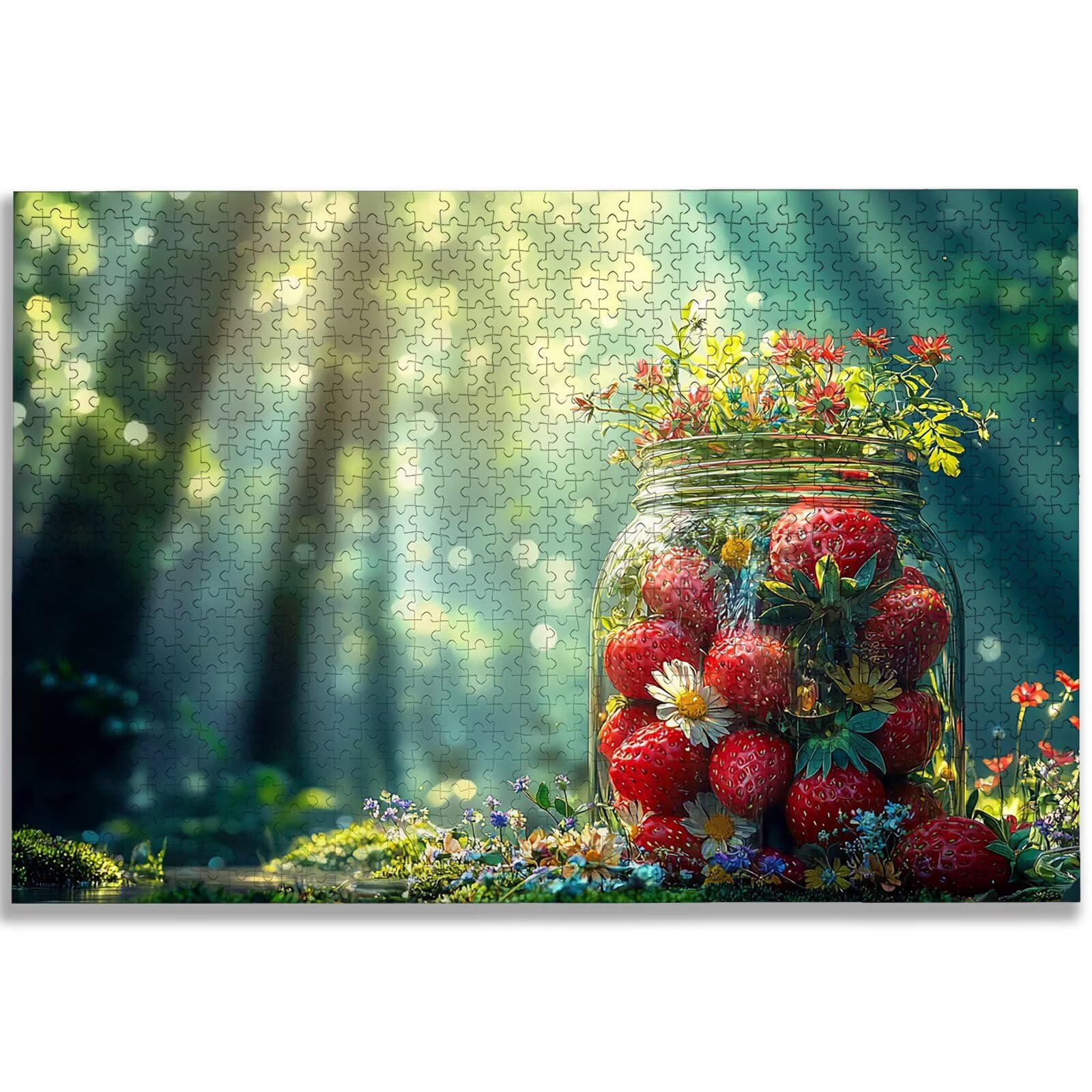 Puzzle 1000 Pezzi per Adulti, Puzzle Foresta1000 Pezzi Arte per Adulti e Ragazzi, Misura: 75x50 cm, Puzzles Paesaggio in Legno Impegnativi, Puzzles per Idea Regalo Donna Uomo, Decorazioni Casa, -3152