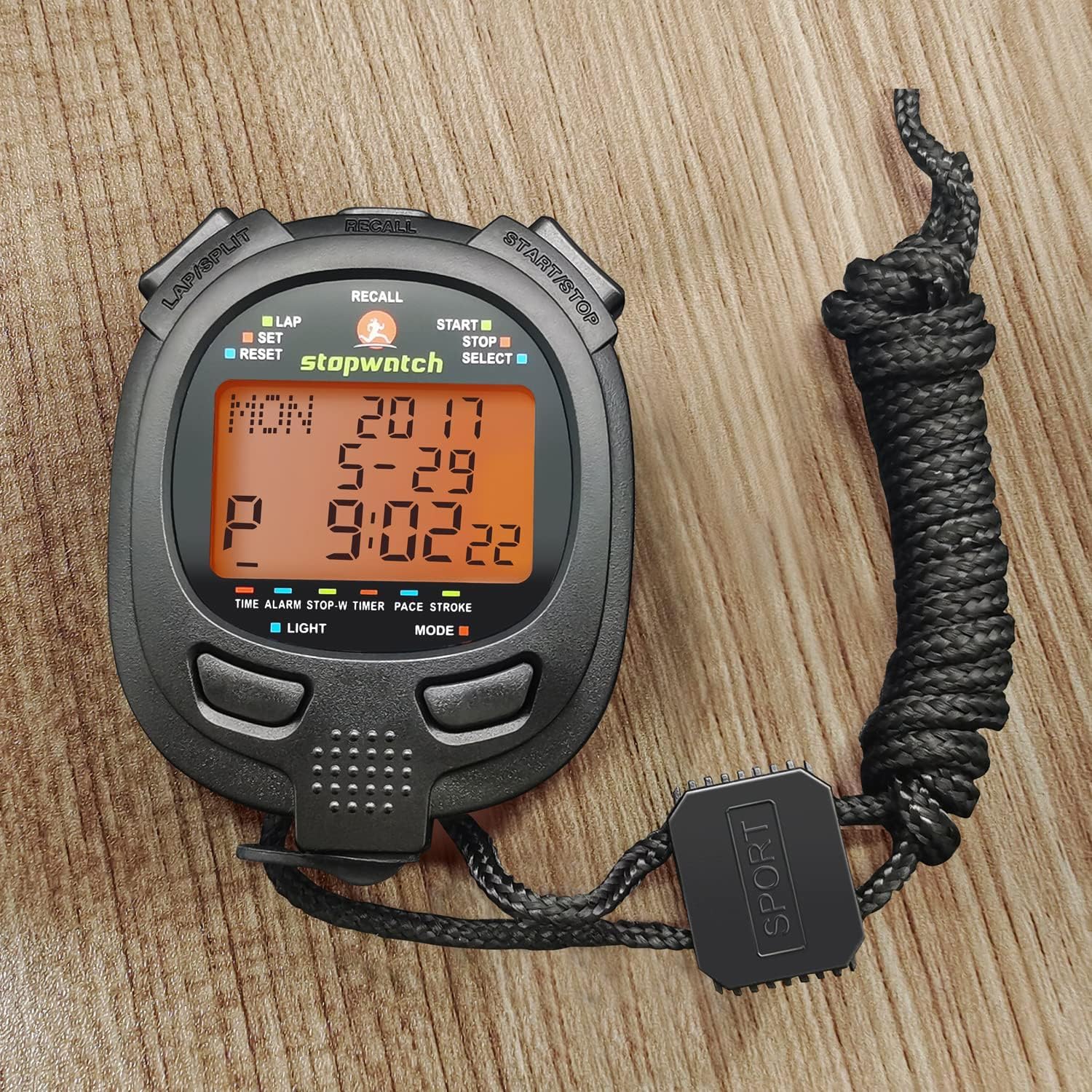 Cronometro, cronometro da 400 giri con retroilluminazione cronometro per sport cronometro timer per sport e competizioni