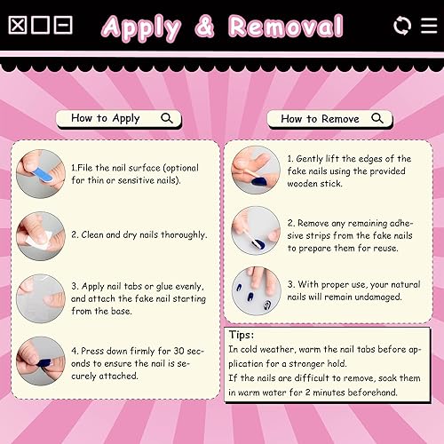 Miniatura 6 de Sun&Beam Nails Bailarina de ataúd a presión hecha a mano con diseño 3D de ojo de gato, color rosa, azul, dorado, 10 piezas (#82 L)