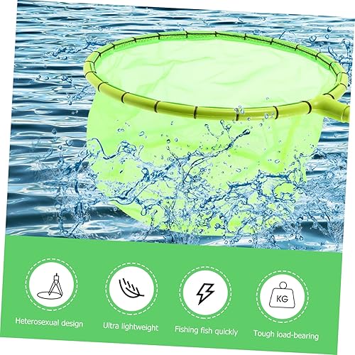 Miniatura 8 de INOOMP Red de pesca de repuesto para cabeza de pesca, red de aterrizaje, bolsa de red de pesca, red de captura de peces, herramientas al aire libre,