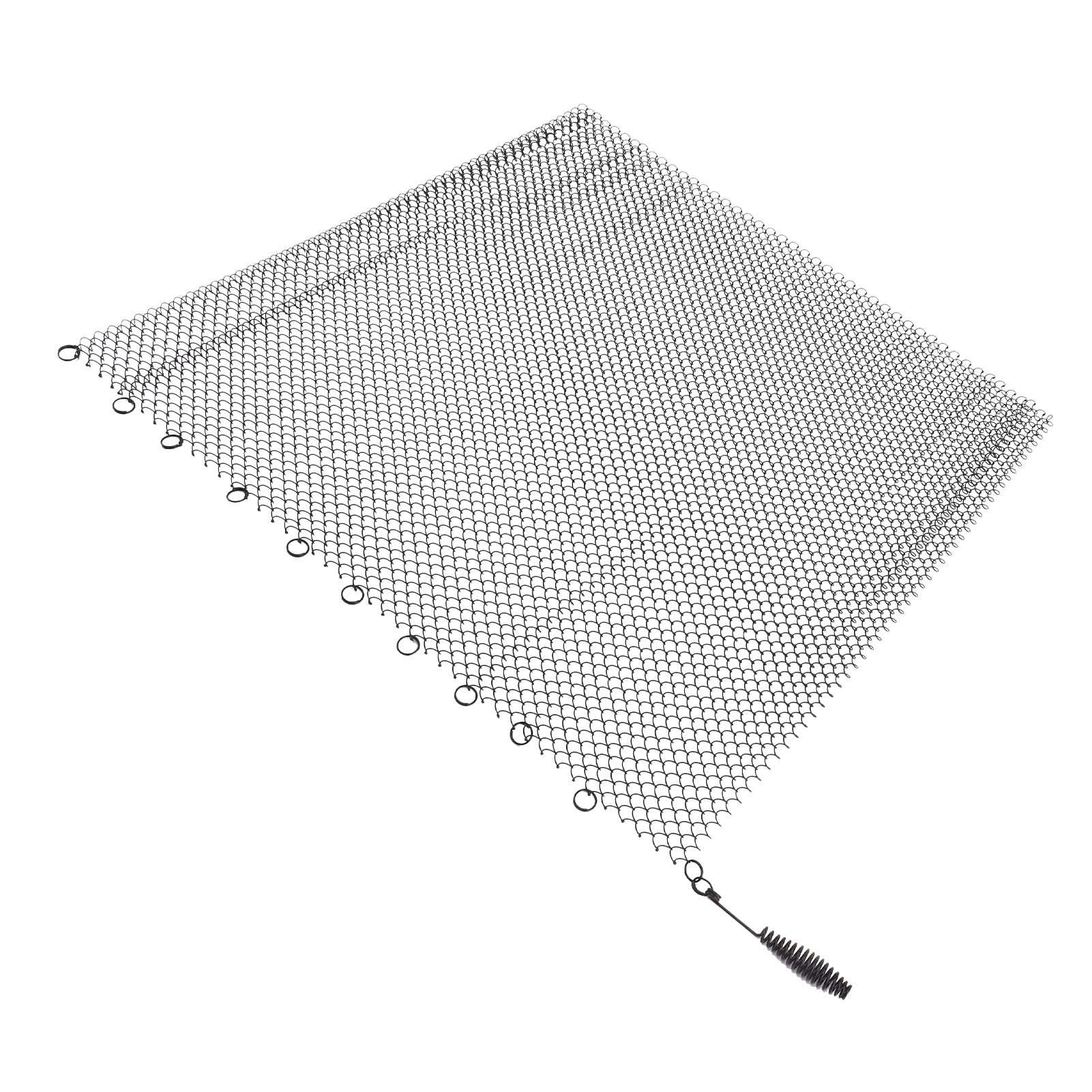 Akozon Tenda a Rete per Camino 2 Pannelli 24x18 Pollici Parascintille in Acciaio Inossidabile per Camino a Legna Schermi di Ricambio Appesi Decorazione Calore (24 * 22 pollici)