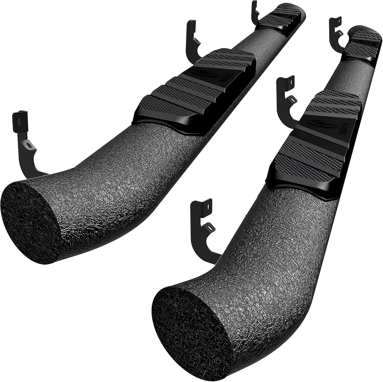 Tyger Auto 3.5" Rider Oval Tube Running Boards Compatible with 2004-2015/2017-2024 Nissan Titan; 2016-2024 Titan XD | Crew Cab | TG-SS2N64891 | Side Step Rail Nerf Bars Titan Crew Cab