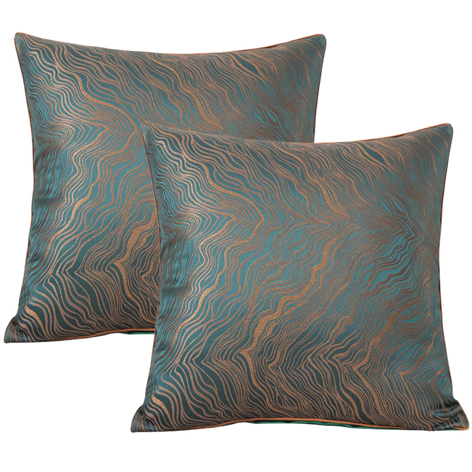 Traziewell Set of 2 Cushion Covers 45 x 45 cm Modern Art Abstract Throw Pillow Case 18"x18" for Living Room Sofa Bed Indoor Garden Home Decor Pillowcases 610 — image 1
