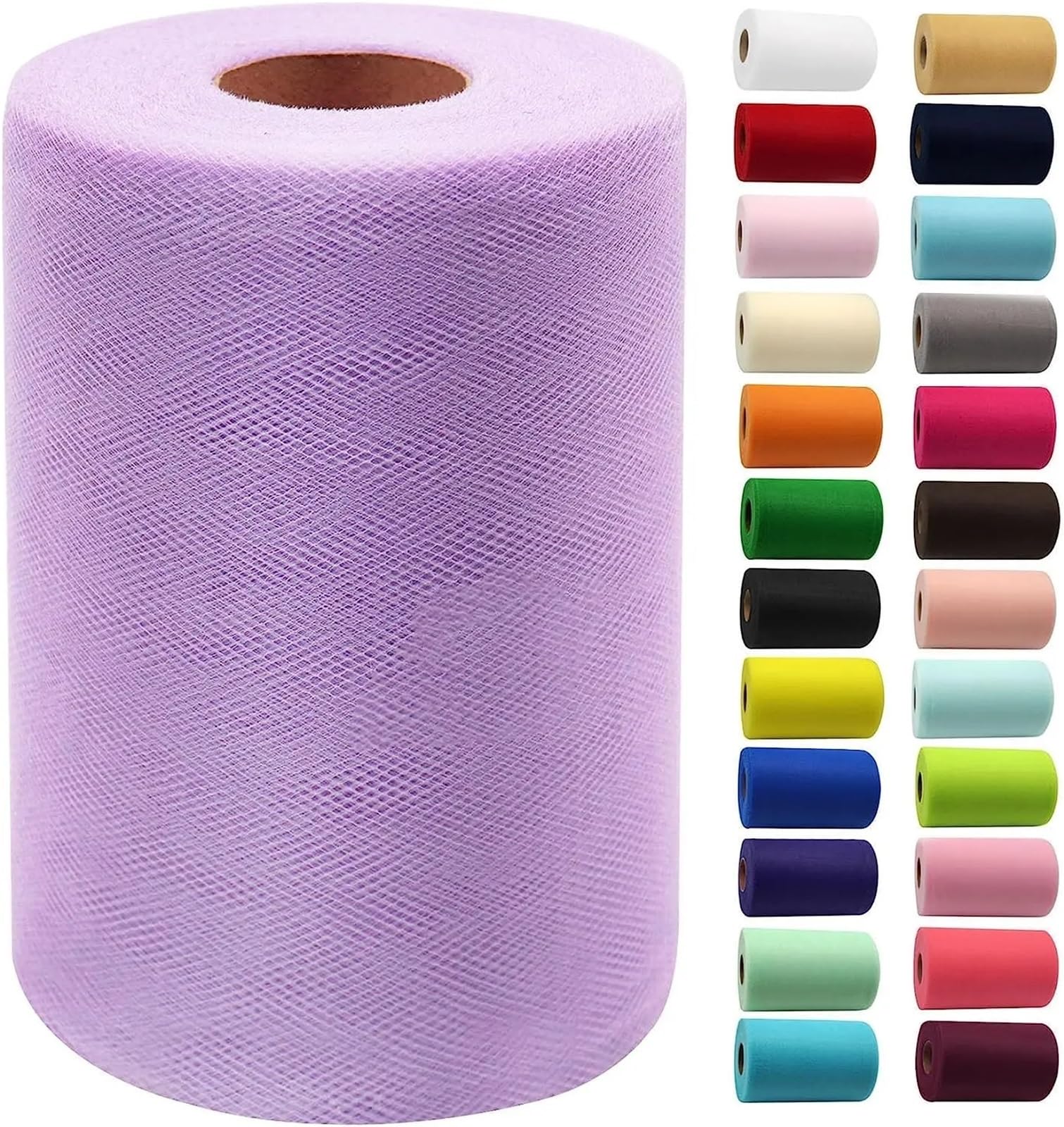 Tulle Fabric Roll White Tulle Fabric 15cm by 200 YD Spool Ribbon for DIY Wedding Decorations Craft Supplies(Color22)