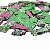 Vista 46 de Natural Yaxaite Raw Slice Gemstone- Healing Crystals for DIY Jewelry Making -Loose Natural Cabochon -Perfect for Crafting Unique Jewelry Designs