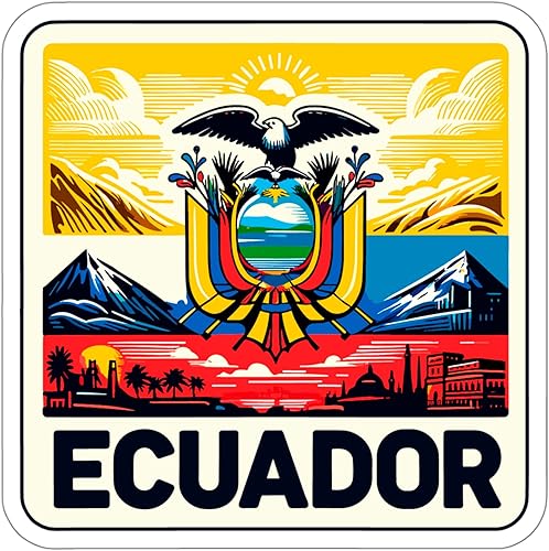 No Thorns Media Ecuador Pegatina Vintage Souvenir Calcomanía Vinilo Pequeña Botella Impermeable Taza Pasaporte Libro Libro de recortes Cuaderno