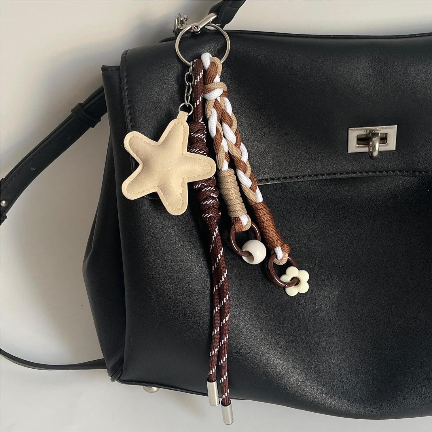 QTMY Cute Star Braided Keychain Bag Charms for Handbag Purse Backpack Accessories Bogg Bag,483 - Image 6