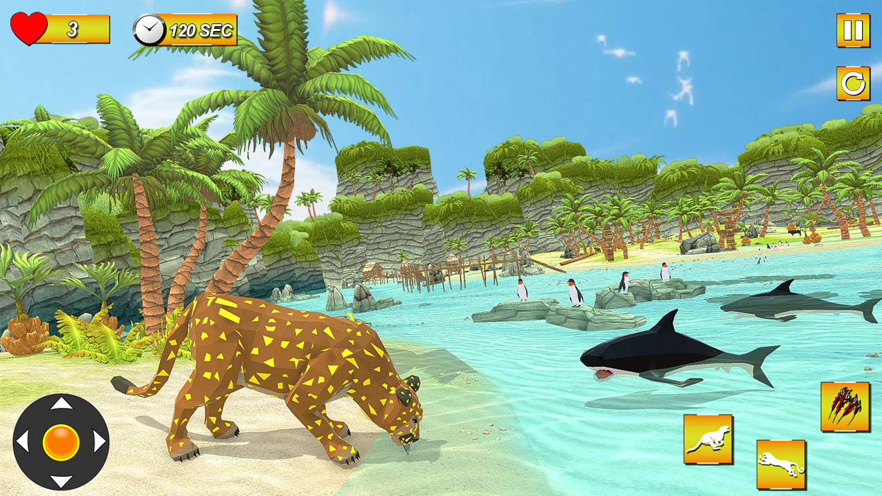 Wild Cougar Survival Sim 3D New Animal Sim Games for Kids Wild Cougar Sim 3D (Kids Games