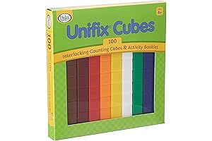 Didax Unifix Cubes Early Learning Educational Set (100 Blocks)