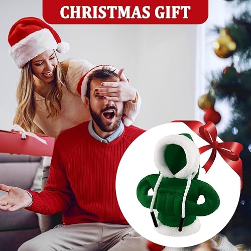 Miniatura 6 de Funda con capucha para palanca de cambios de automóvil, decoración navideña para perilla de palanca de cambios manualautomática, accesorios