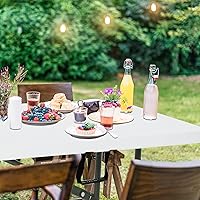 Vista 3 de Mesa de comedor plegable de 6 pies, mesa de fiesta ligera y portátil para exteriores, camping y playa, mesa plegable de 6 pies para fiestas