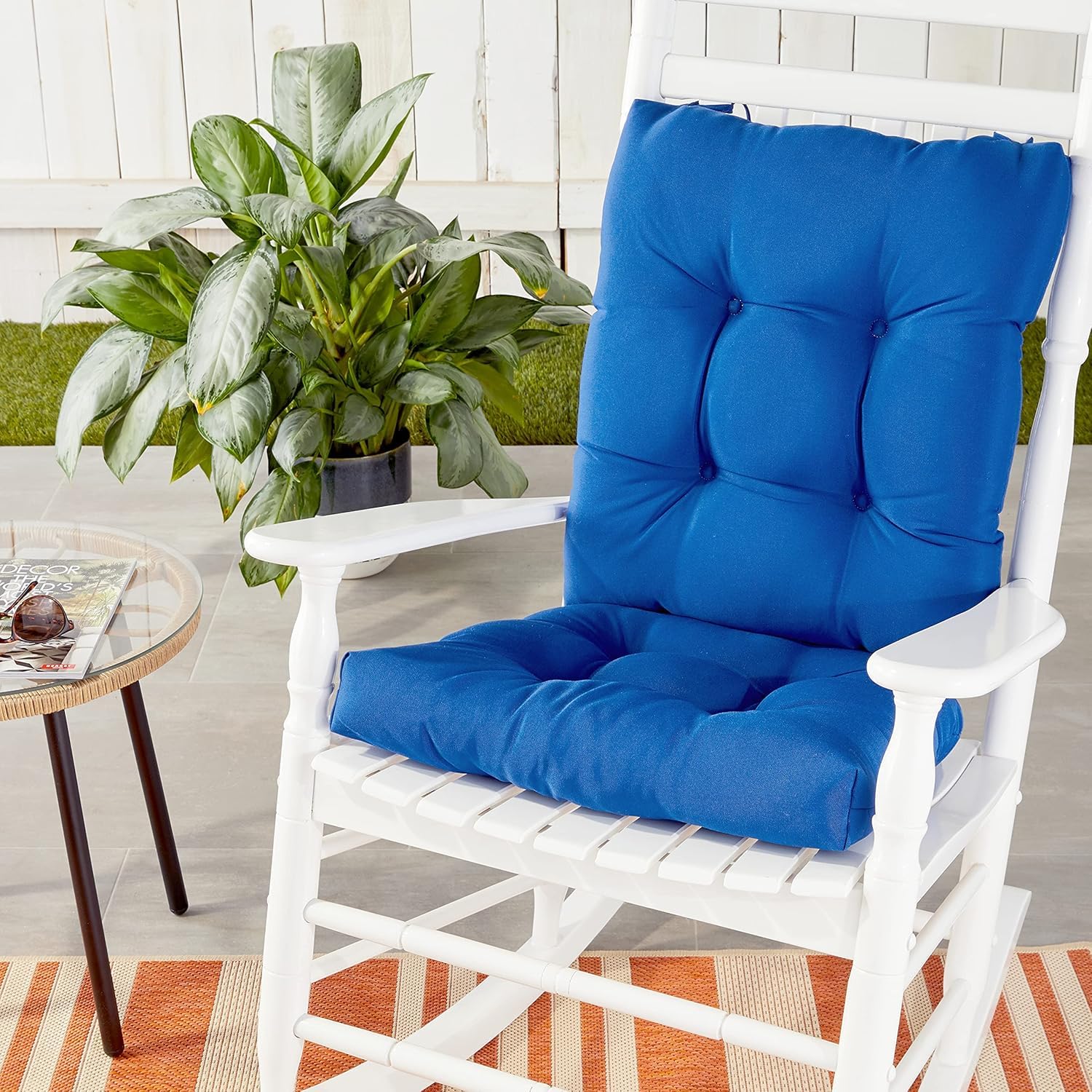 Snapklik.com : Solarium Rocking Chair Cushion Set, Assembled In The USA ...