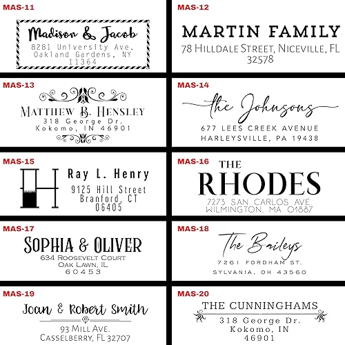 Miniatura 3 de Sello de dirección de devolución, sello de dirección personalizado, sello de dirección de retorno de tinta automática, sello de goma personalizado,