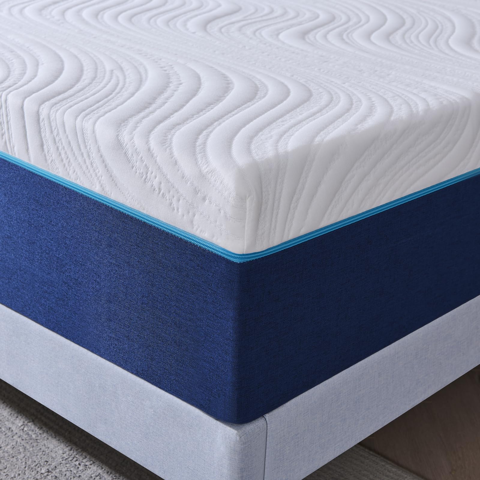 Hiimgo Matelas 160x200 Orthopédique Antibactérienne et Soutien Parfait 7 Zone Hauteur 20 cm Haute Densité éponges Réversible Mémoire de Forme Matelas(160x200x20)