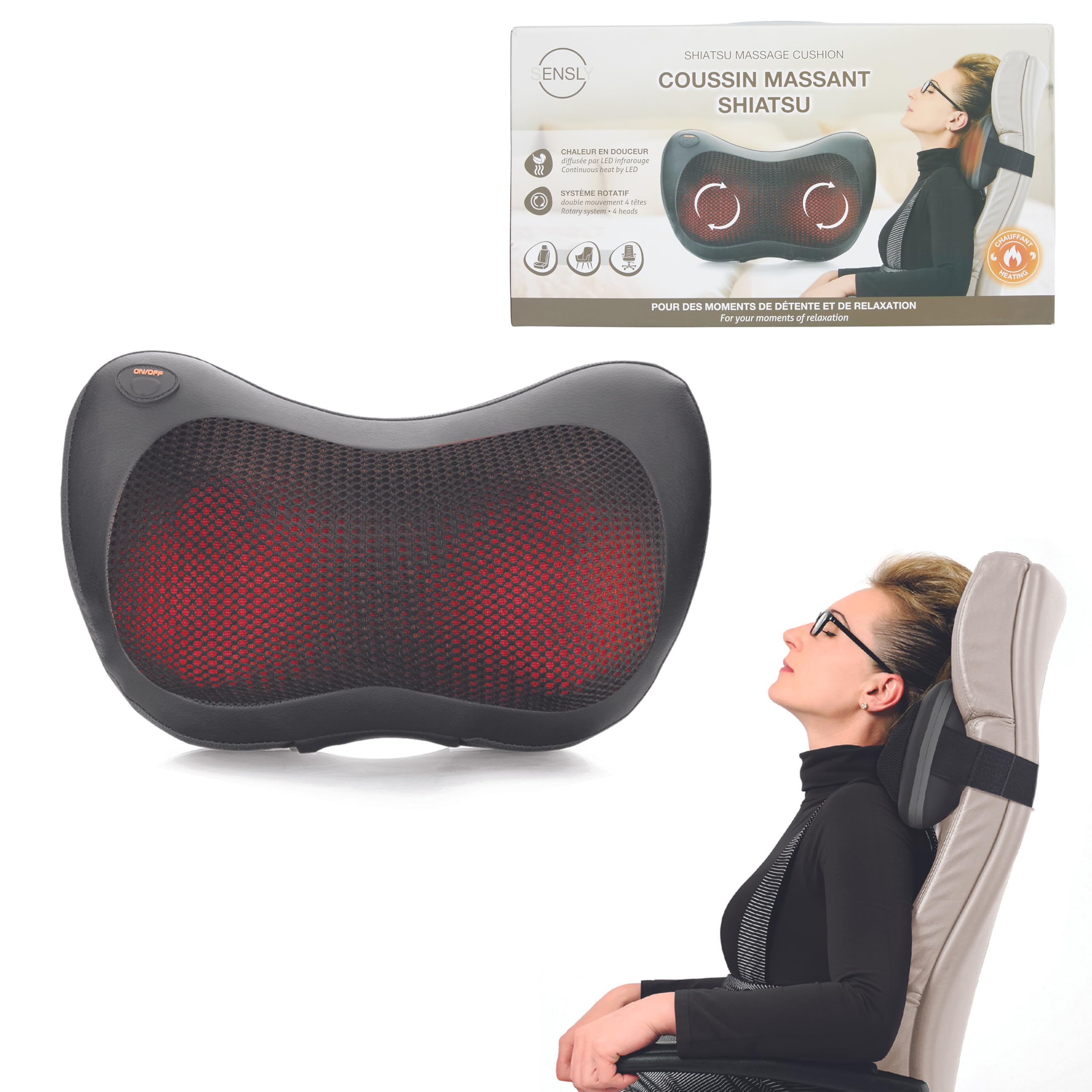 ALMOHADA MASAJE SHIATSU