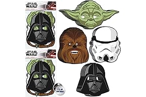 Star Wars Masks & Button Party Favors Pack (16 Count)